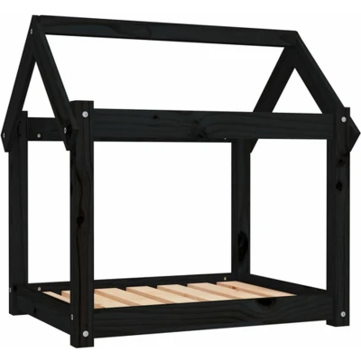 Afbeelding van Hondenmand 71X55X70 Cm Massief Grenenhout Zwart