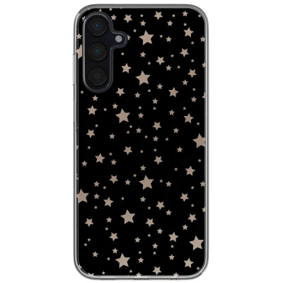 Afbeelding van imoshion hoesje Geschikt voor Samsung Galaxy A35 Siliconen Design Meerkleurig / Stars Beige Reverse