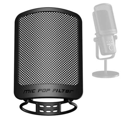 Afbeelding van AOKEO Microfoon popfilter voor spraakopname, YouTube video&#039;s, streaming, compatibel met de meeste microfoons