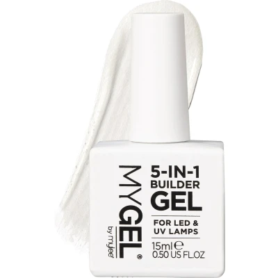 Afbeelding van Mylee 5 in 1 Builder Versterkende Gel 15ml [Clear] UV/LED Nagellak Voor Harde Sterke Nageltips &amp; Verlengingen, Nail Art Decoraties, Stickers Juwelen, Professionele Manicure Herstellen