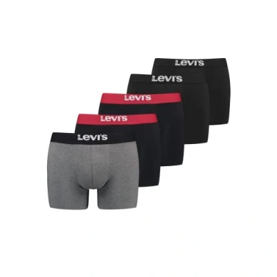 Afbeelding van Levis Heren Boxershorts SOLID BASIC BOXER 5 Pack 1 Veelkleurig