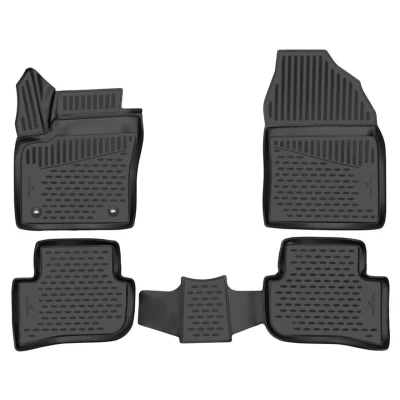 Afbeelding van WALSER XTR 75233 Vloermatset Rubber voor en achter Zwart Op maat gemaakt