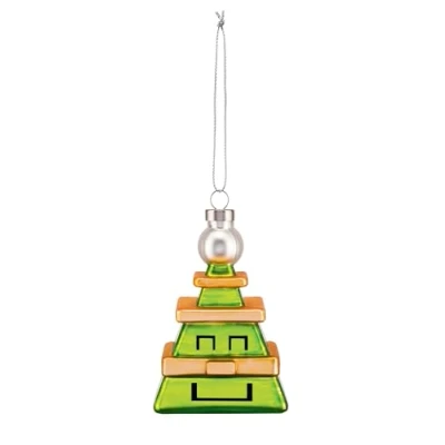 Afbeelding van Alessi kerstbal Palle Quadrate Cubic Tree Multi color / 5 x 9 6,3 cm Glas