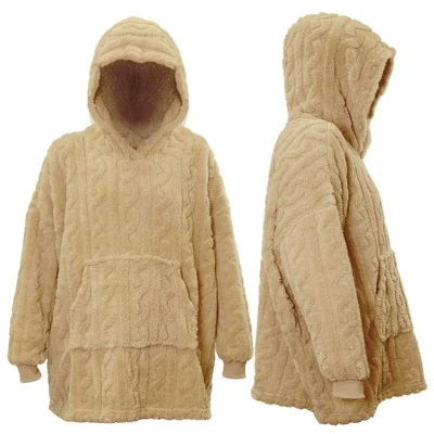 Afbeelding van Unique Living Hoodie Pleun 70x50cm Latte