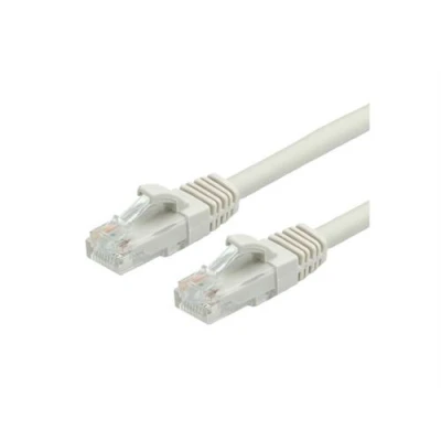 Image de VALUE Cordon de raccordement RJ 45 (M) pour 15 m UTP CAT 6a moulé, sans crochet gris, RAL 7044