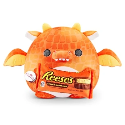 Afbeelding van Snackles Zuru Zacht en comfortabel pluche dier draak Reese 35 cm