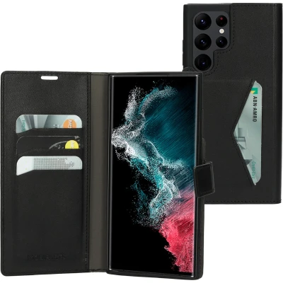 Afbeelding van Mobiparts Classic Wallet Case Samsung Galaxy S22 Ultra Black