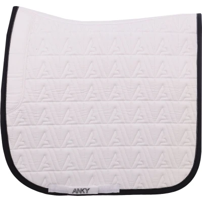 Afbeelding van Anky Zadeldekje Twill Dressuur Wit/Zwart Full