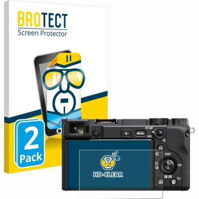 Afbeelding van BROTECT Screenprotector voor Sony Alpha 6100A Folie Beschermfolie transparant (2 Stuks)