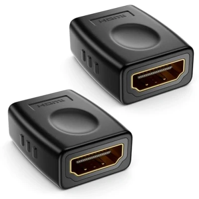Afbeelding van deleyCON 2 stuks HDMI adapter vrouwelijke connector standaard aansluiting type A 4K Ultra HD UHD 3D Full 1080p HDR ARC Highspeed met Ethernet