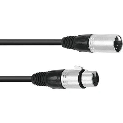 Afbeelding van Omnitronic xlr kabel 5pin 1.5m bk