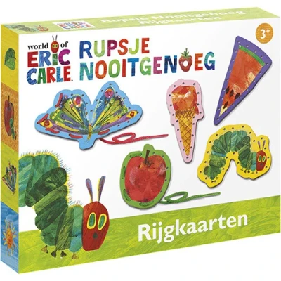 Afbeelding van Bambolino toys rupsje nooitgenoeg rijgkaarten