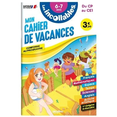 Image de Cahier de vacances 2025 Les incollables CP au CE1 6/7 ans