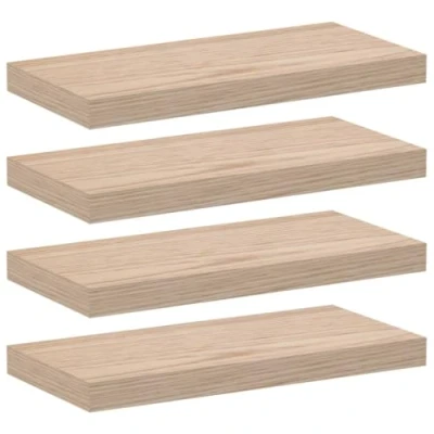 Afbeelding van vidaXL Wandschapppen 4 st 50x23,5x4 cm bewerkt hout