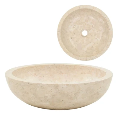 Afbeelding van Gootsteen 40x12 cm marmer crème
