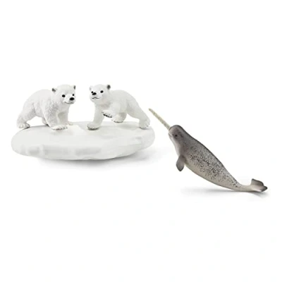 Afbeelding van Set van Wilde Dieren Schleich Polar Bear Slide + 3 jaar