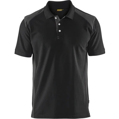 Afbeelding van Blaklader Poloshirt piqué 3324 1050 Zwart/Donkergrijs