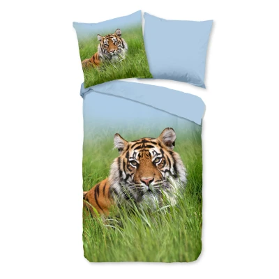 Afbeelding van Good Morning Dekbedovertrek &quot;tijger&quot; Multi (135x200 cm) Katoen