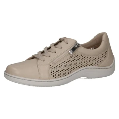 Afbeelding van Caprice Sneakers laag, Dames, Maat: 36, Eggshell nappa Leer