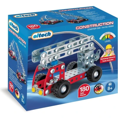 Afbeelding van Eitech Constructieset Brandweerauto Staal Zilver/rood 182 delig