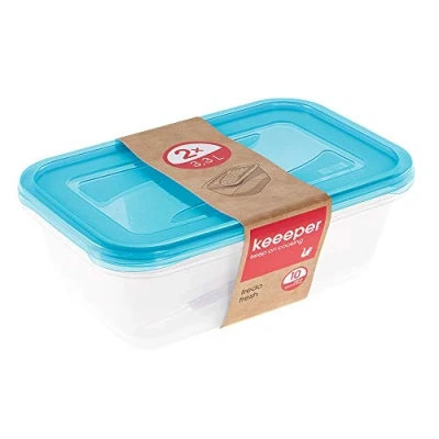 Afbeelding van Fredo Fresh Vershouddozen Transp/blauw Set 2 29x19x09 3,3 L Keeeper 30680