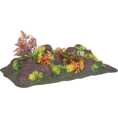 Afbeelding van Aquarium decoratie Radha rots + plant 42,5 x 23 9,5 cm