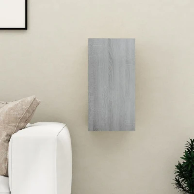 Afbeelding van Tv meubel 30,5x30x60 cm bewerkt hout grijs sonoma eikenkleurig