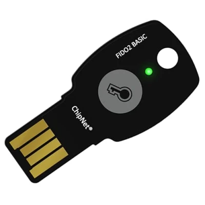 Image de ChipNet FIDO U2 F Clé de sécurité USB NFC et JavaCard, Couleur Anthracite