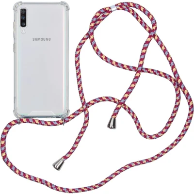 Afbeelding van imoshion Backcover met koord voor de Samsung Galaxy A70 Purple Multicolor