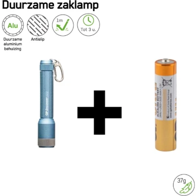 Afbeelding van GP Batteries CK12 LED Zaklamp Blauw Zaklampen