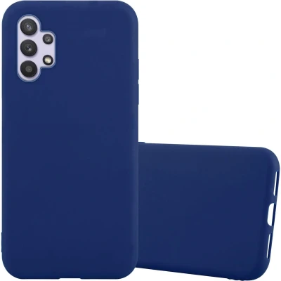 Afbeelding van Cadorabo Hoesje geschikt voor Samsung Galaxy A32 5G in CANDY DONKER BLAUW Beschermhoes gemaakt van flexibel TPU silicone Case Cover