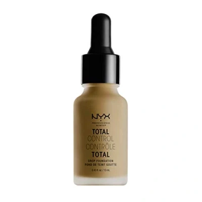 Afbeelding van NYX Professional Makeup Total Control Drop vloeibare foundation, nauwkeurige dosering, aanpasbare dekking, lange houdbaarheid, matte afwerking, kleur: Cappuccino