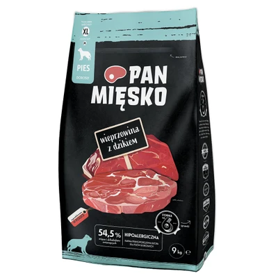 Afbeelding van Dubbelpak: 2x9kg Pan Mięsko XL Varken met Wild Zwijn droogvoer voor honden