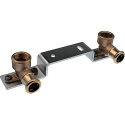 Afbeelding van VSH XPress koperen perskoppeling geminibeugel 15 x 1/2 (water) pers
