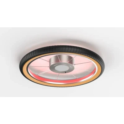 Afbeelding van LED plafondlamp Wheel, RGB, zwart