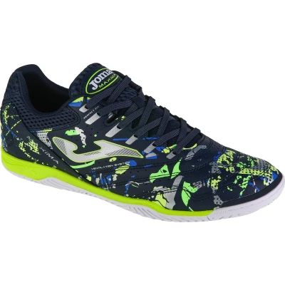 Afbeelding van Joma Maxima Zaalvoetbalschoenen, Heren, Maat: 41, Blue/white/yellow Imitatieleer/ textiel