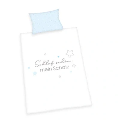 Afbeelding van Herding GOTS gecertificeerd biologisch beddengoed kleine schat, omkeerbaar motief brandweerman, kussensloop 40 x 60 cm, opening portemonnee, dekbedovertrek 100 135 ritssluiting, katoen/versterkt