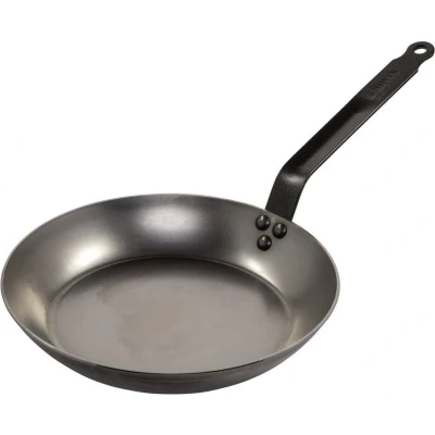 Afbeelding van De Buyer Koekenpan Lyonnaise Carbon ø 28 cm Zonder anti aanbaklaag