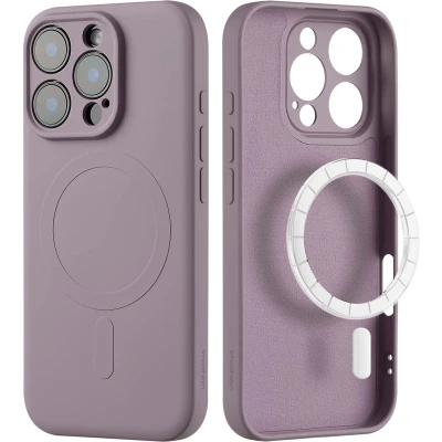Afbeelding van imoshion Hoesje Geschikt voor iPhone 16 Pro Siliconen Color Backcover MagSafe Paars