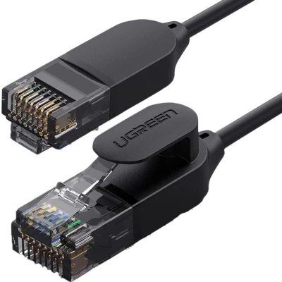 Afbeelding van Ugreen kabel Internet netwerkkabel Ethernet patchkabel RJ45 Cat 6A UTP 1000Mbps 1 m zwart (70332)