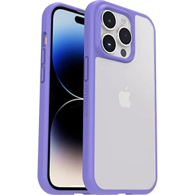 Image de OtterBox React Series ProPack Packaging coque de protection pour téléphone portable antimicrobien polycarbonate élastomère thermoplastique (TPE) 50 % plastique recyclé purplexing Apple iPhone 14 Pro