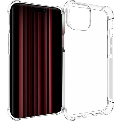 Afbeelding van iMoshion hoesje Geschikt voor iPhone 15 Siliconen Design Transparant / Hearts