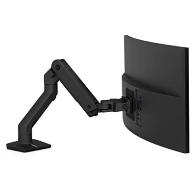 Image de Ergotron HX Kit de montage (bras articulé, fixation par pince pour bureau, bras prolongateur, passe câble, pivot) Technologie force constante écran LCD / incurvé noir mat Taille d&#039;écran : up to 49&quot;