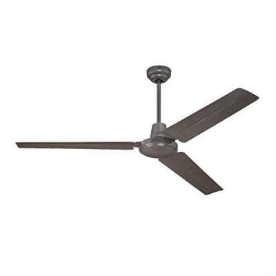 Afbeelding van 78623 Industriële driebladige plafondventilator voor binnen, 142 cm, espresso afwerking