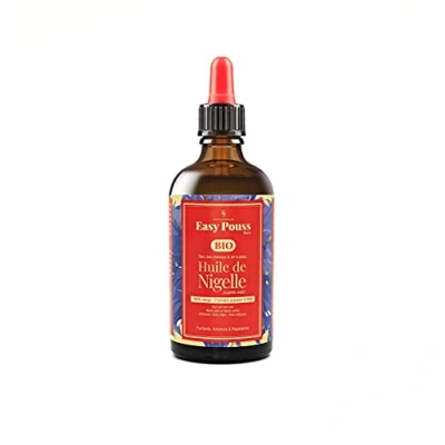 Afbeelding van Shandrani Easy Pouss Paris Organic Natural Nigelia Black Seed Oil, Rich in Omega 6 en 9, pure stenen reduceert haarblok, 3,5 l