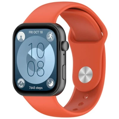 Afbeelding van Siliconen sportband Oranje Huawei Fit 3