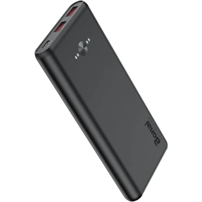 Afbeelding van BONAI Powerbank, 10.000 mAh, ultradun, USB C ingang en uitgang, snel opladen, 3 A, draagbare externe batterij voor mobiele telefoons, compatibel met iPhone Samsung Xiaomi Huawei