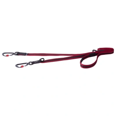 Afbeelding van Rogz Hondenriem Airtech Multi Lead Rood