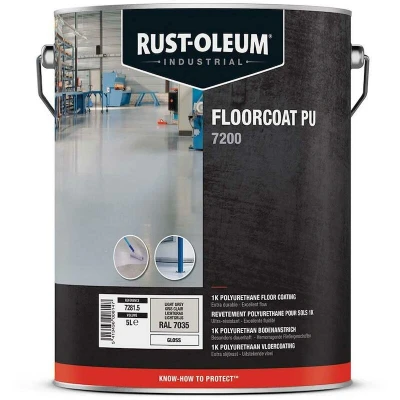 Afbeelding van 7200 FLOORCOAT PU Lichtgrijs &quot;Ral 7035&quot; 5l