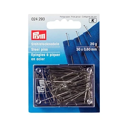 Afbeelding van Prym Striaght Pins 20 g, metaal, zilver, 9,3 x 6,7 1,4 cm
